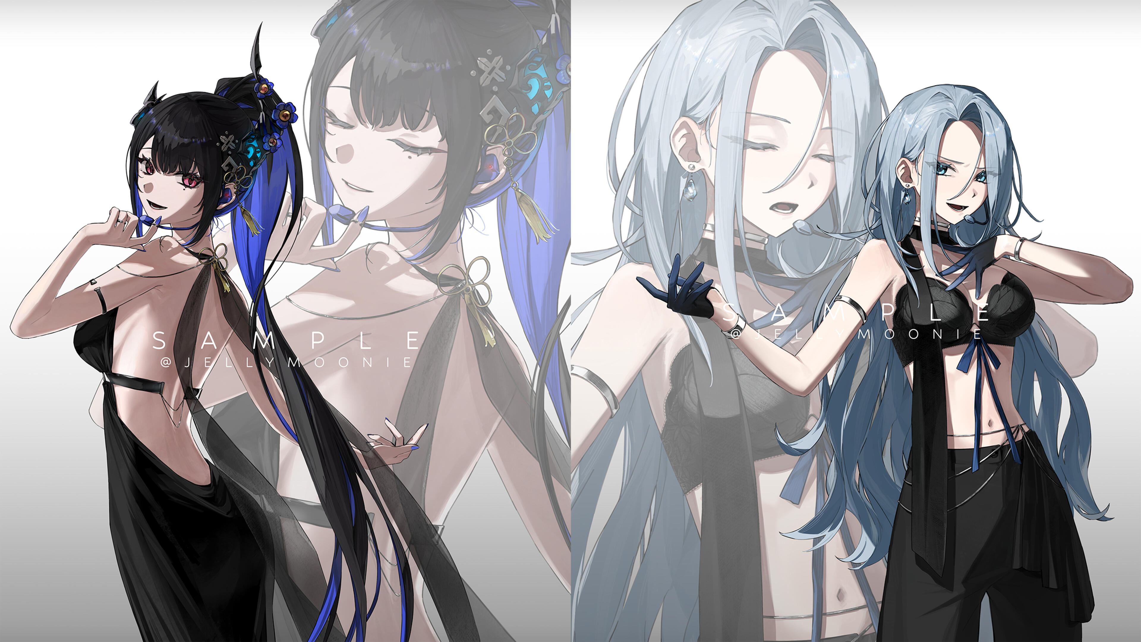 [AmaLee x Nerissa Ravencroft] "Blink Gone" Song Cover Illustration